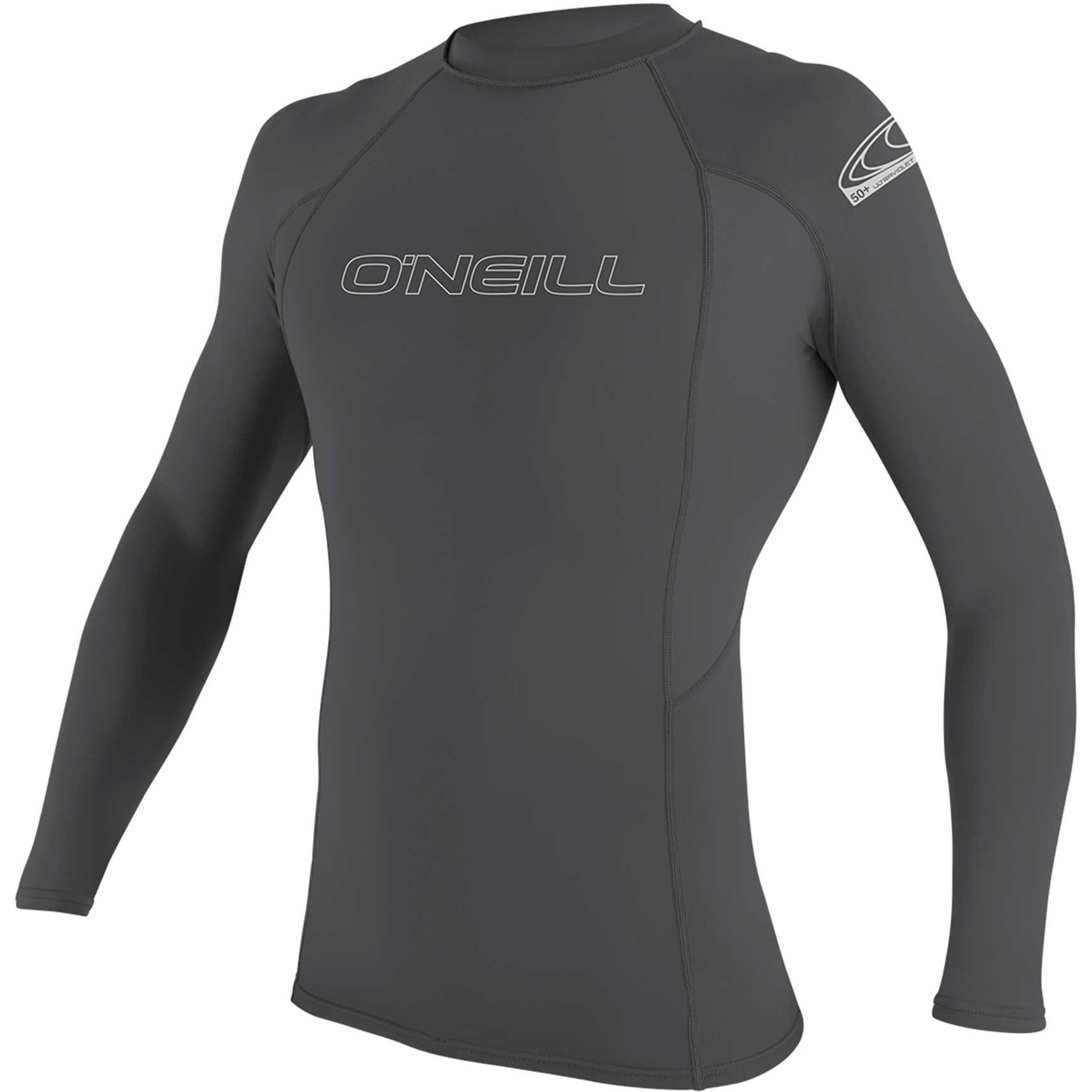 2025 O'Neill Mens Basic Skins Long Sleeve Rash Guard 3342 - Graphite